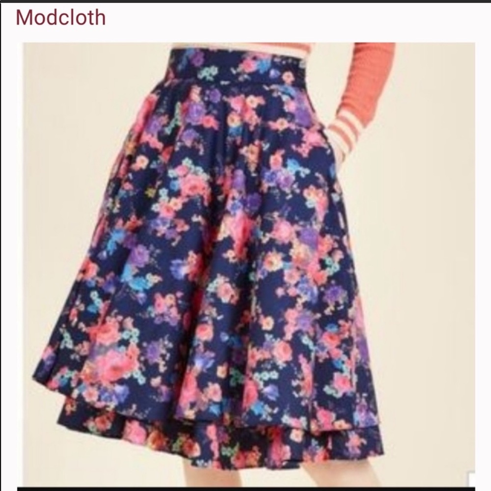 Myrtlewood Floral Skirt